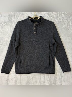 Browning Mens Gilson Sweater Knit Fleece Front Button Black Size XL